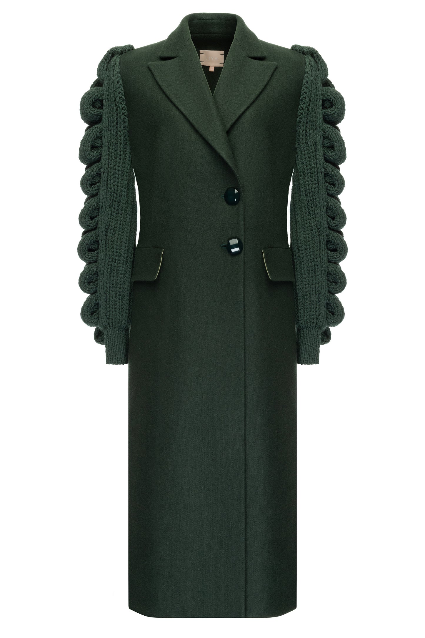 MOSS KNITTED SLEEVES COAT