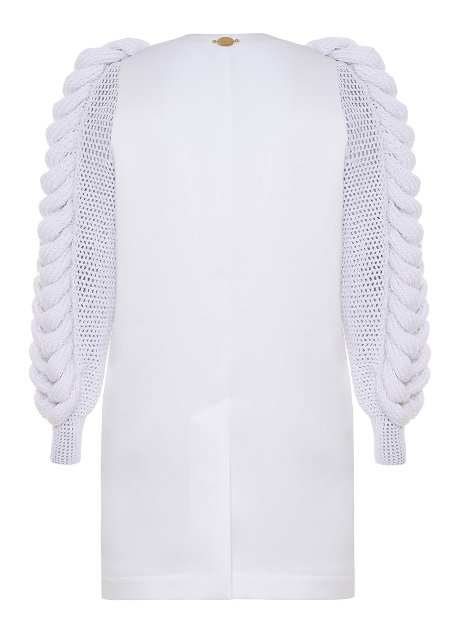 LIYA x MAJA MALNAR KNITTED SLEEVES DRESS