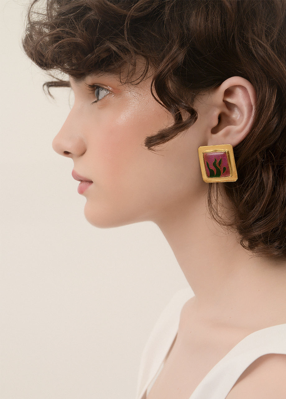 SNAKE PLANTS EARRINGS