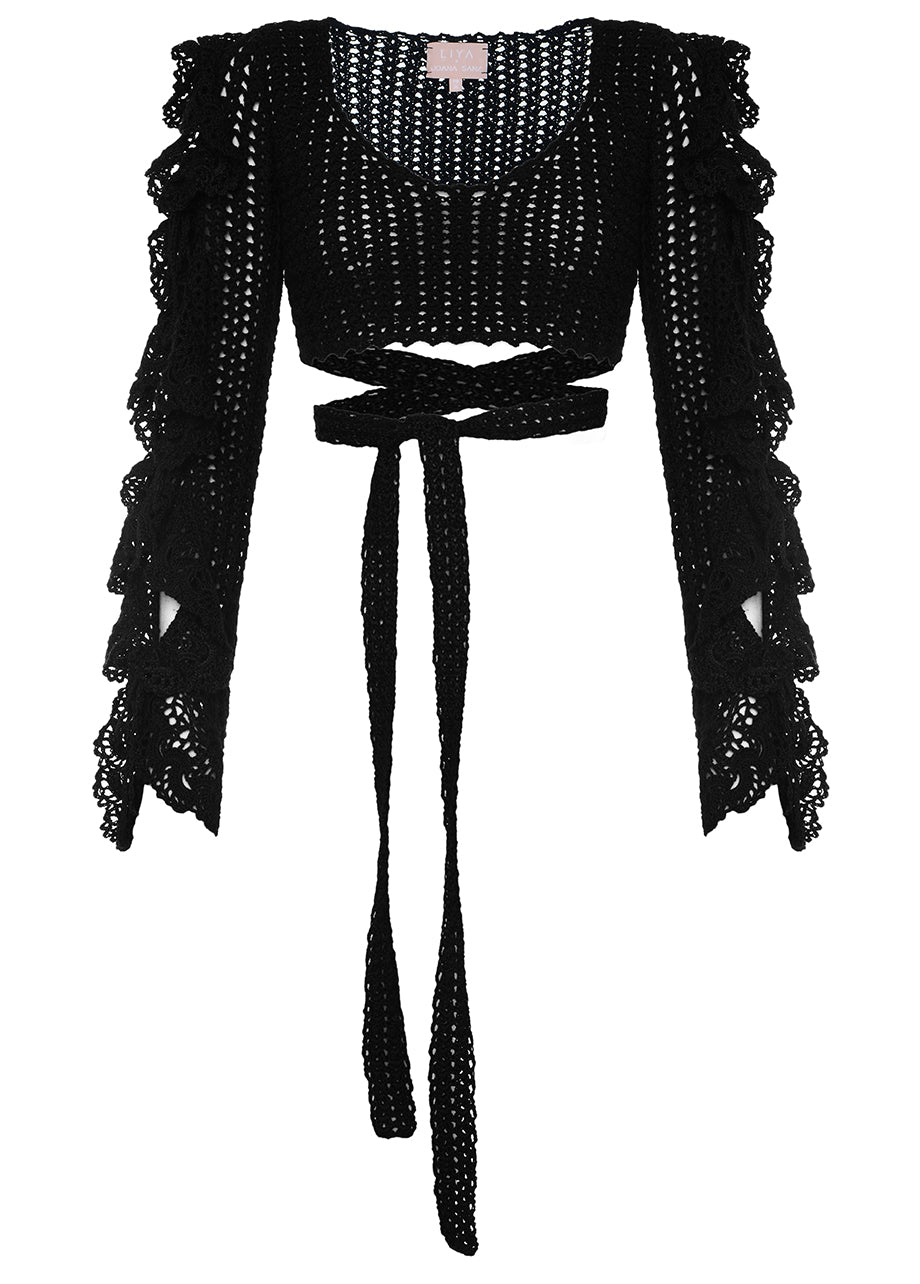 JOANA FLOUNCE SLEEVES TOP