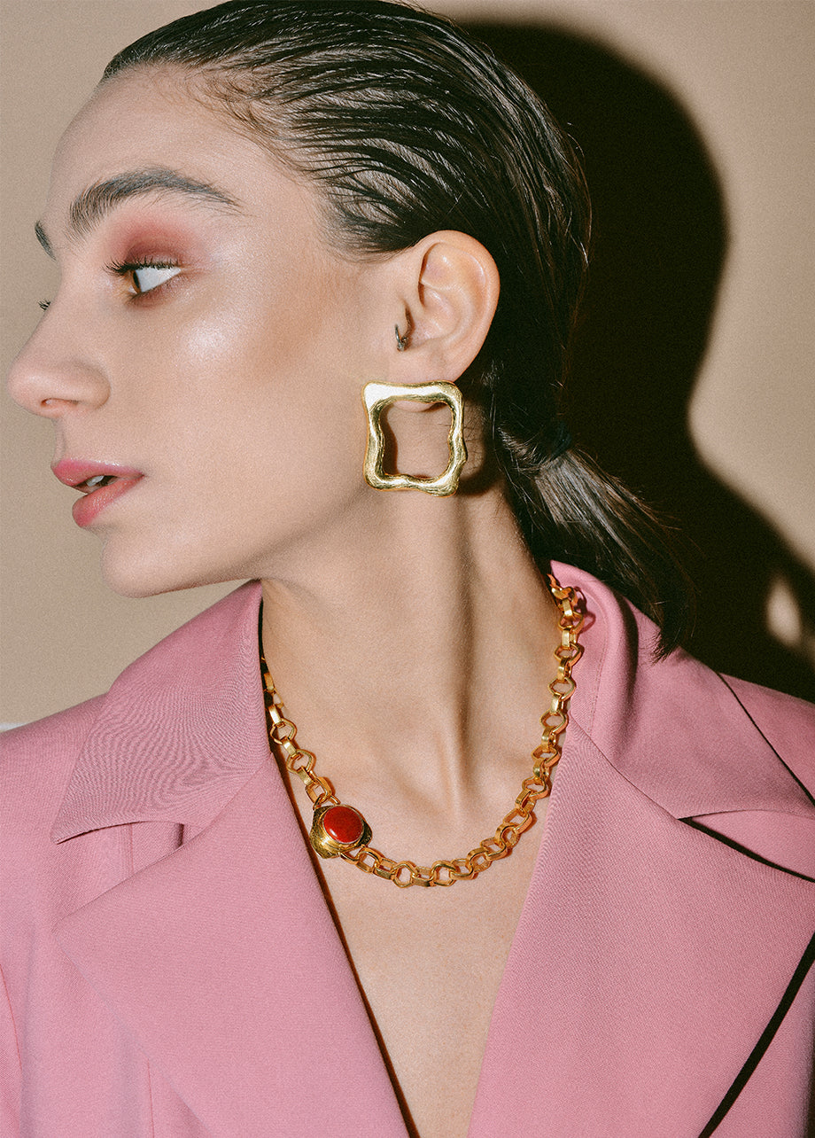 RED MAJORCA NECKLACE