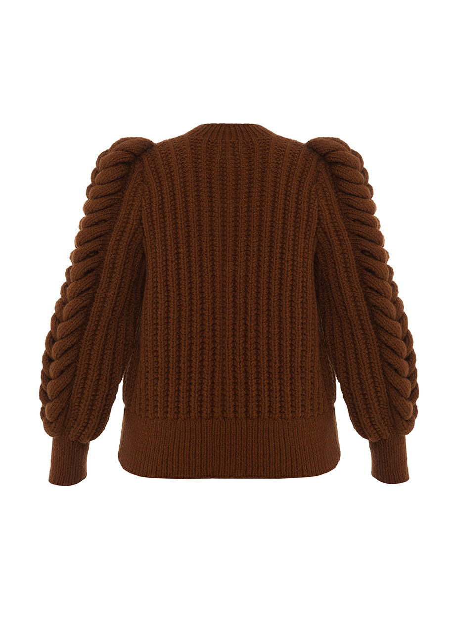 STATEMENT SHOULDERS CARDIGAN