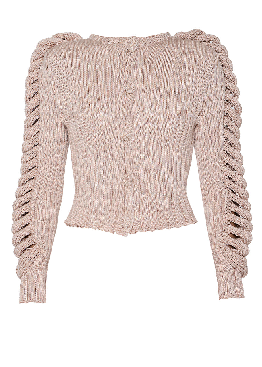 JOANA SIGNATURE SLEEVES CARDIGAN