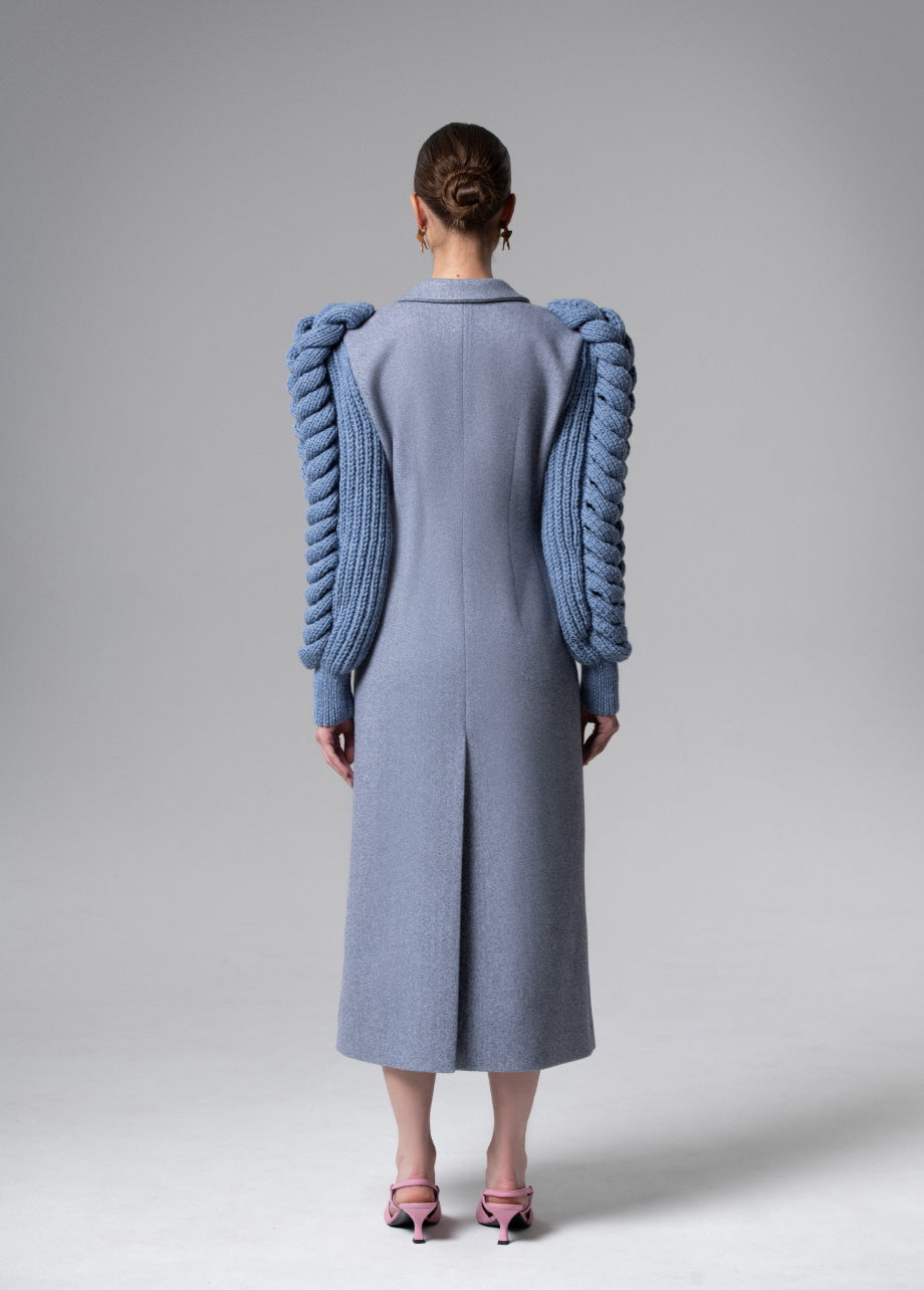 SLATE STATEMENT SLEEVES COAT