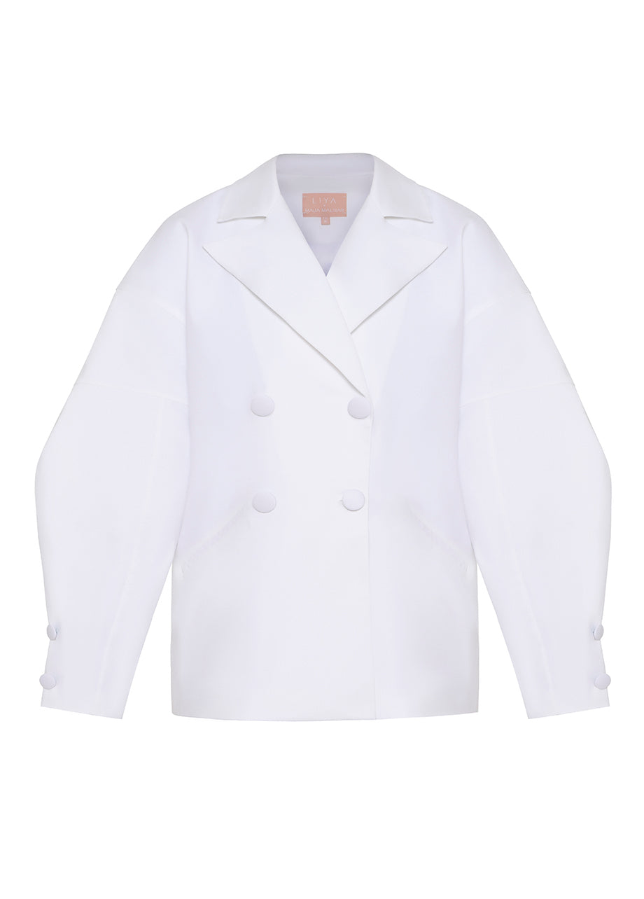 LIYA x MAJA MALNAR WHITE BLAZER