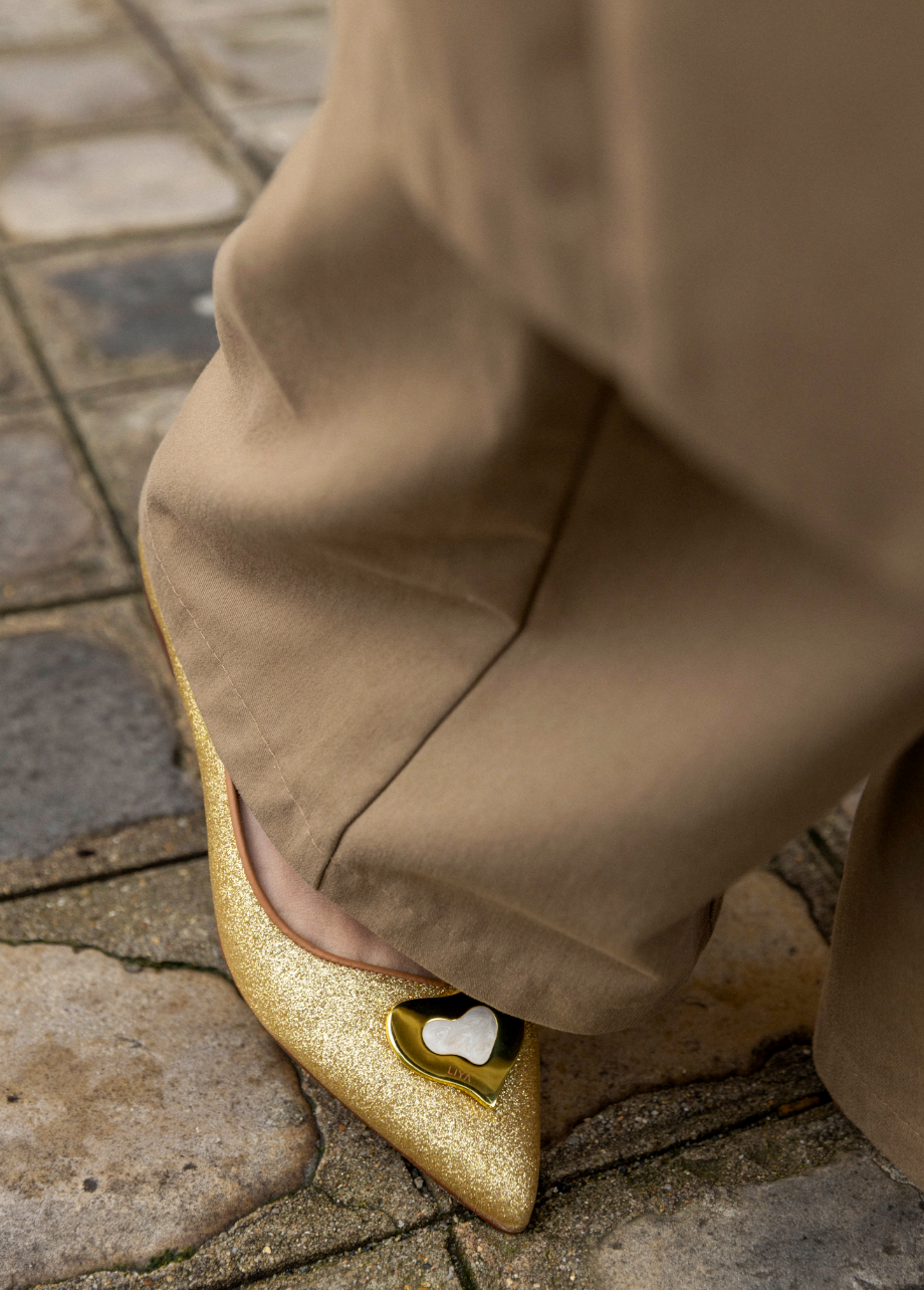 LUCY SPARKLE GOLD BALLERINA