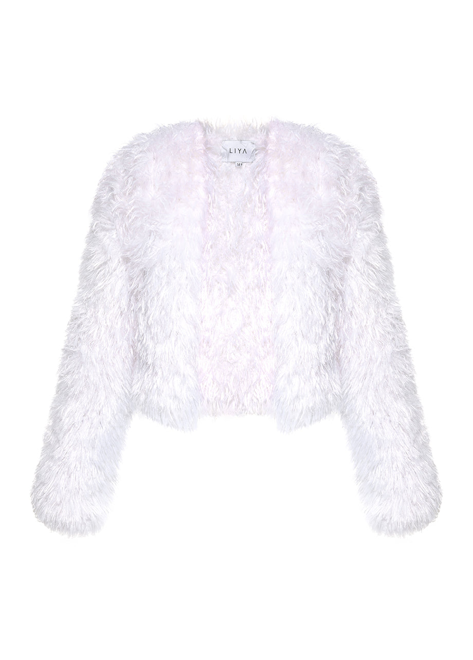 WHITE FUR JACKET