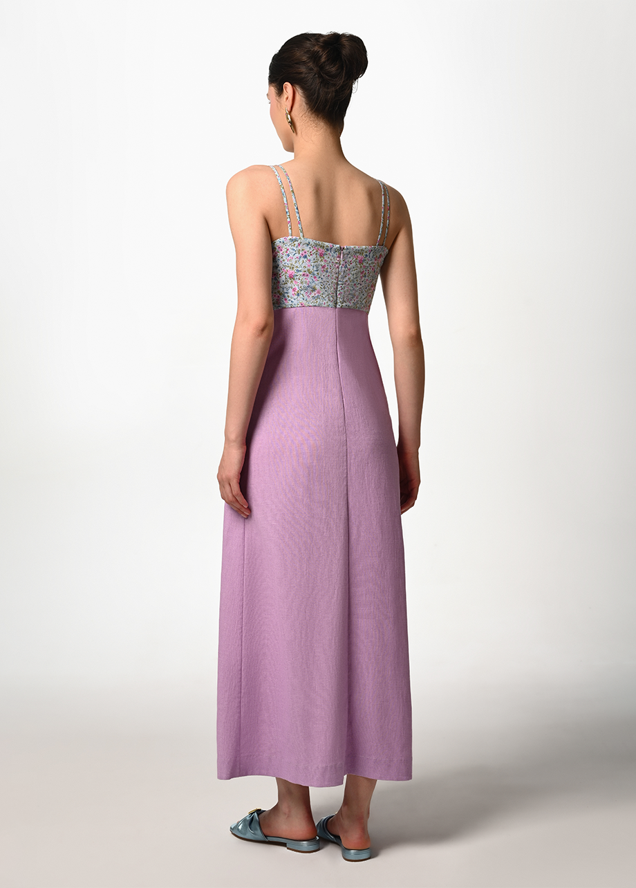 LILAC LINEN DRESS