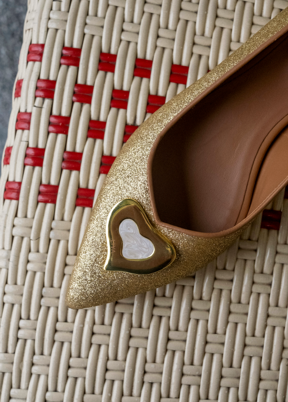LUCY SPARKLE GOLD BALLERINA
