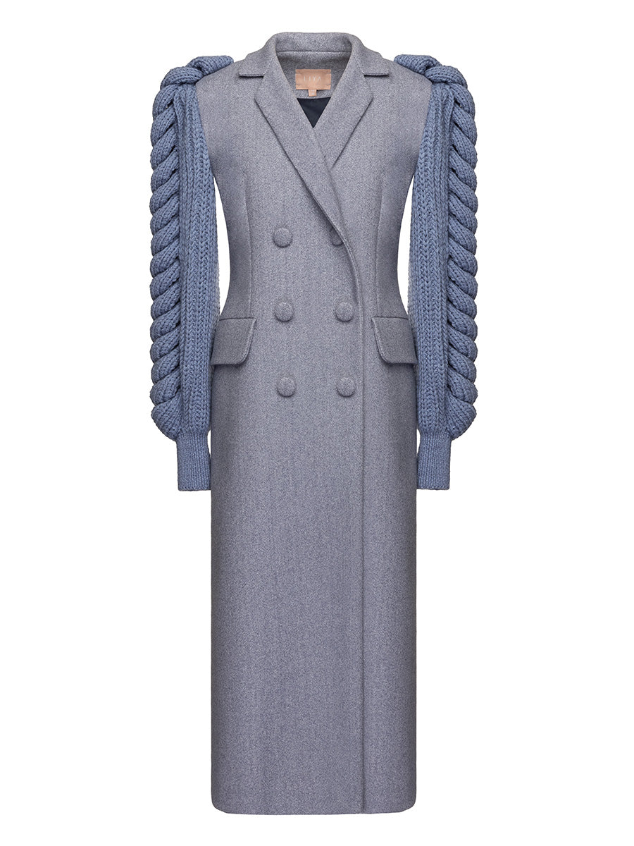 SLATE STATEMENT SLEEVES COAT