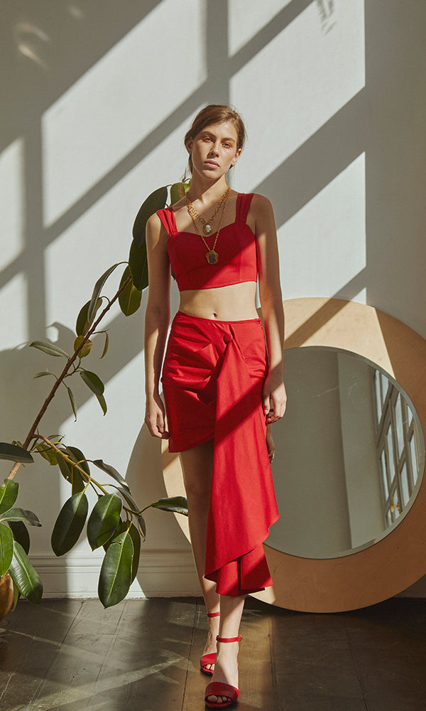 CROPPED CORSET TOP