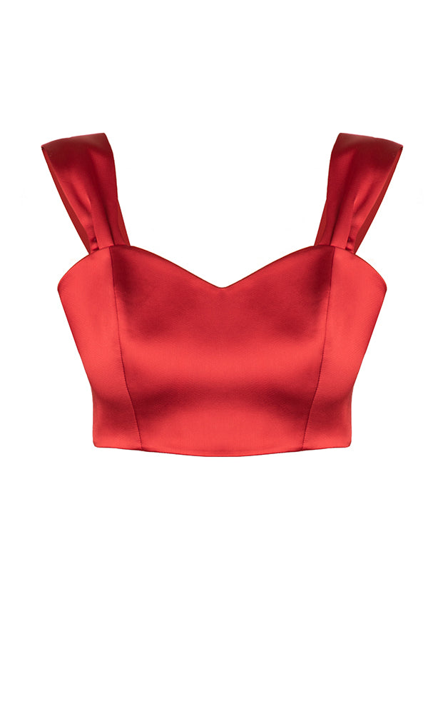 CROPPED CORSET TOP