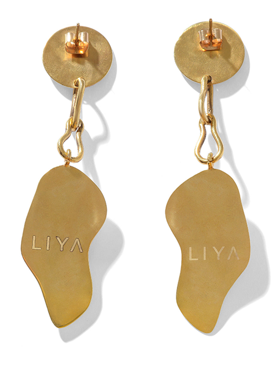 CHAINED PEARLETTE EARRINGS