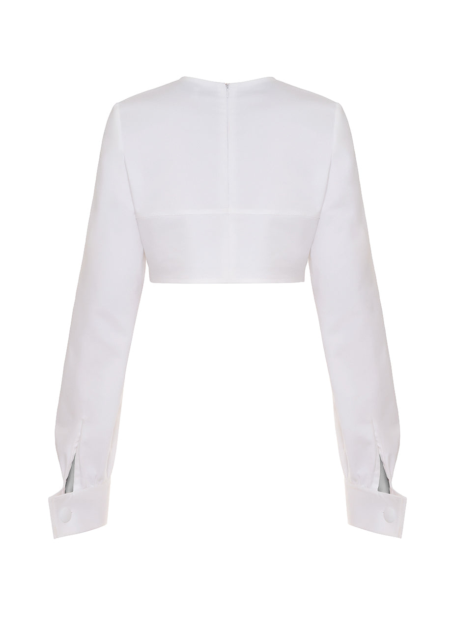 CROPPED SHIRT TOP