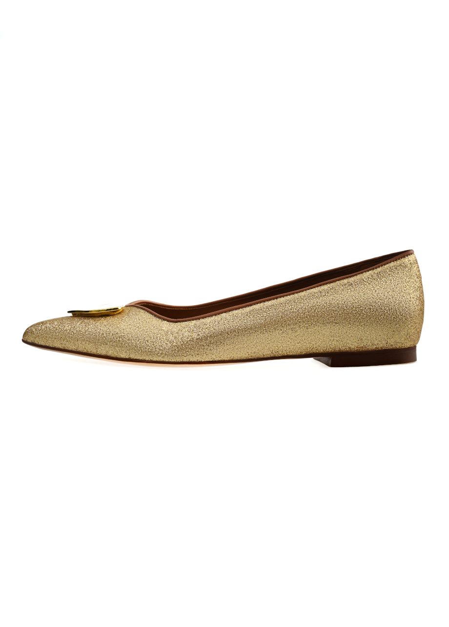 LUCY SPARKLE GOLD BALLERINA
