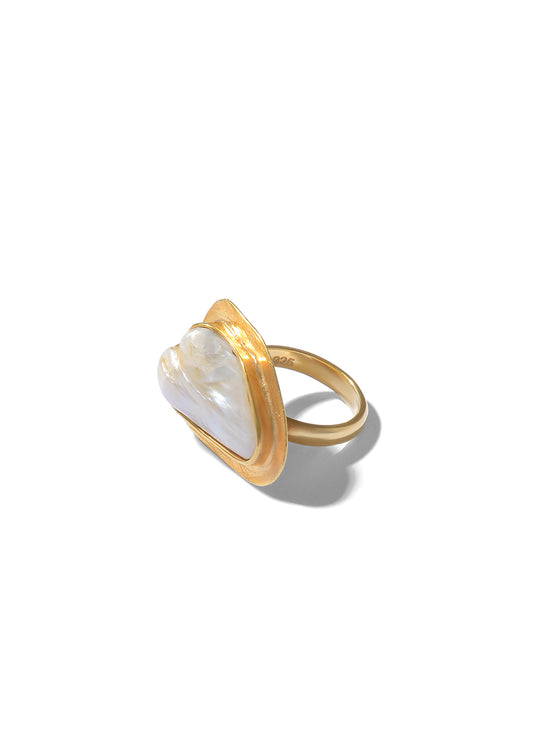 HORIZONTAL PEARLETTE RING