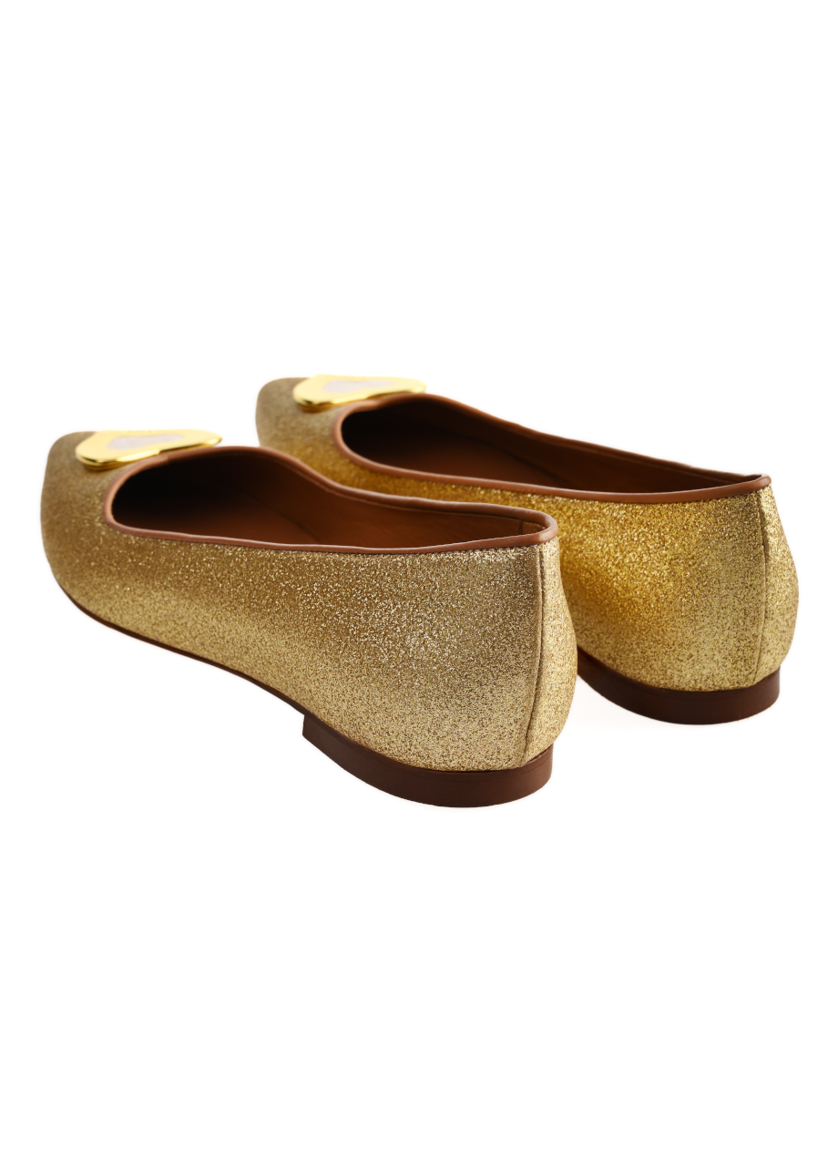 LUCY SPARKLE GOLD BALLERINA