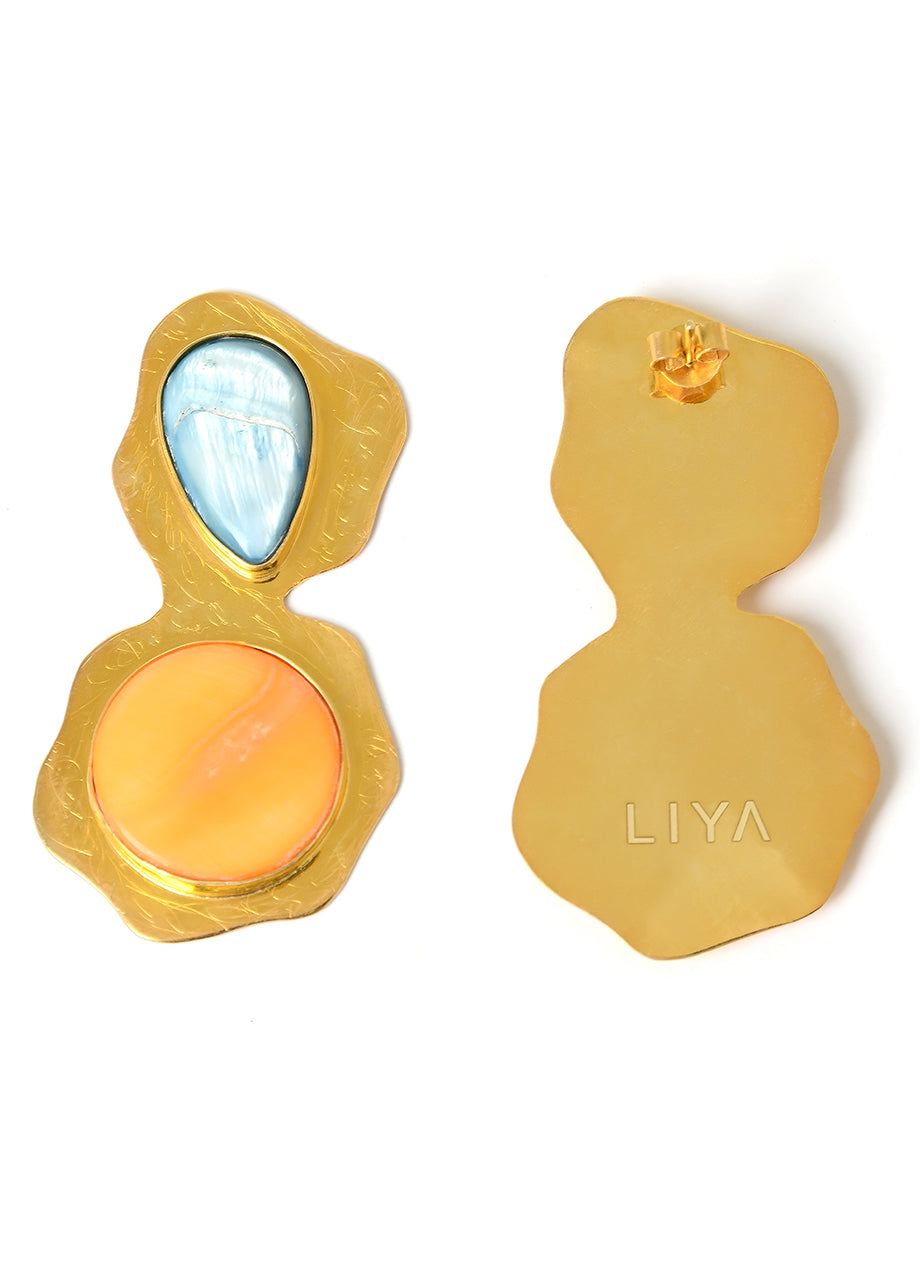 GOLD JELLYFISH EARRINGS