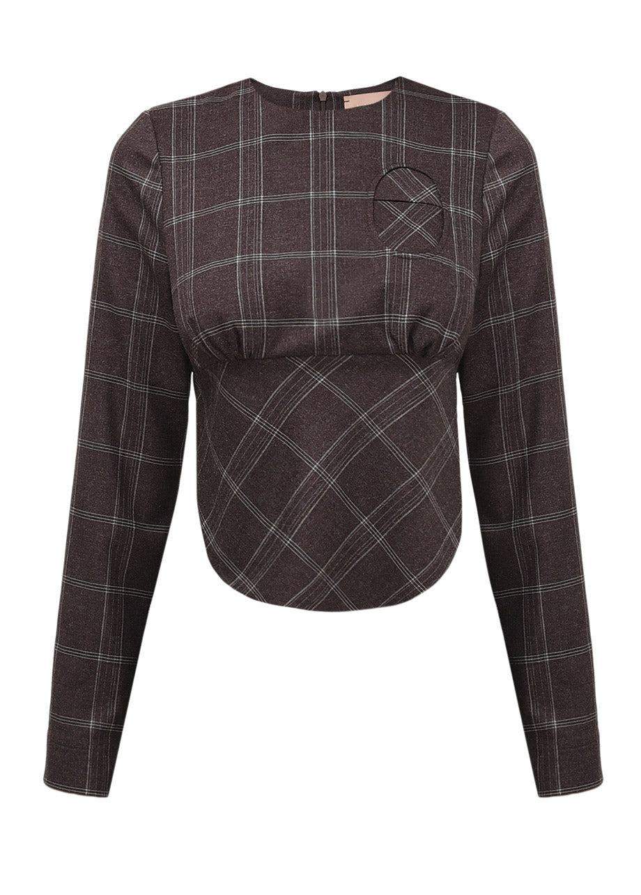 CHECKERED BLOUSE