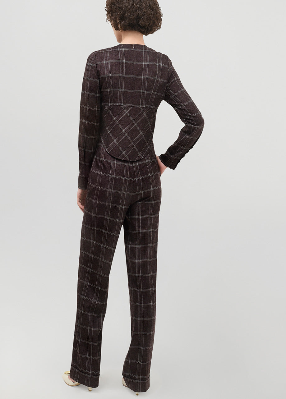CHECKERED BLOUSE