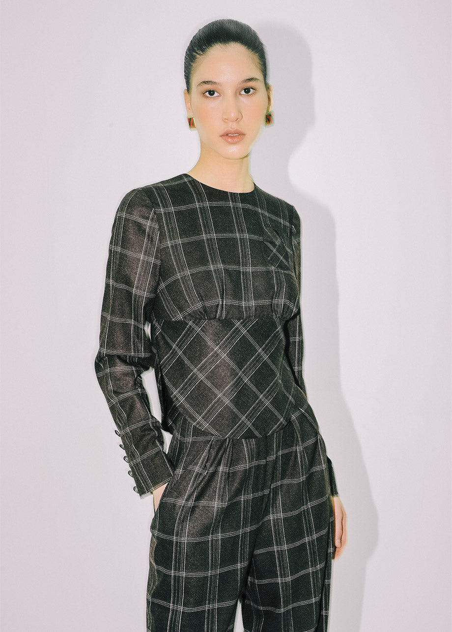 CHECKERED BLOUSE