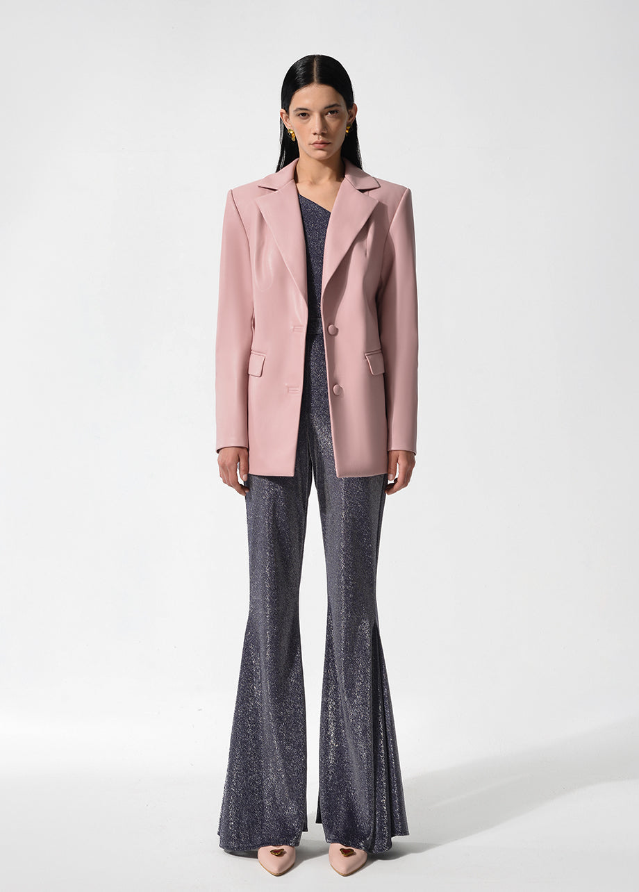 SPARKLY TOP WITH SINGLE SLEEVE