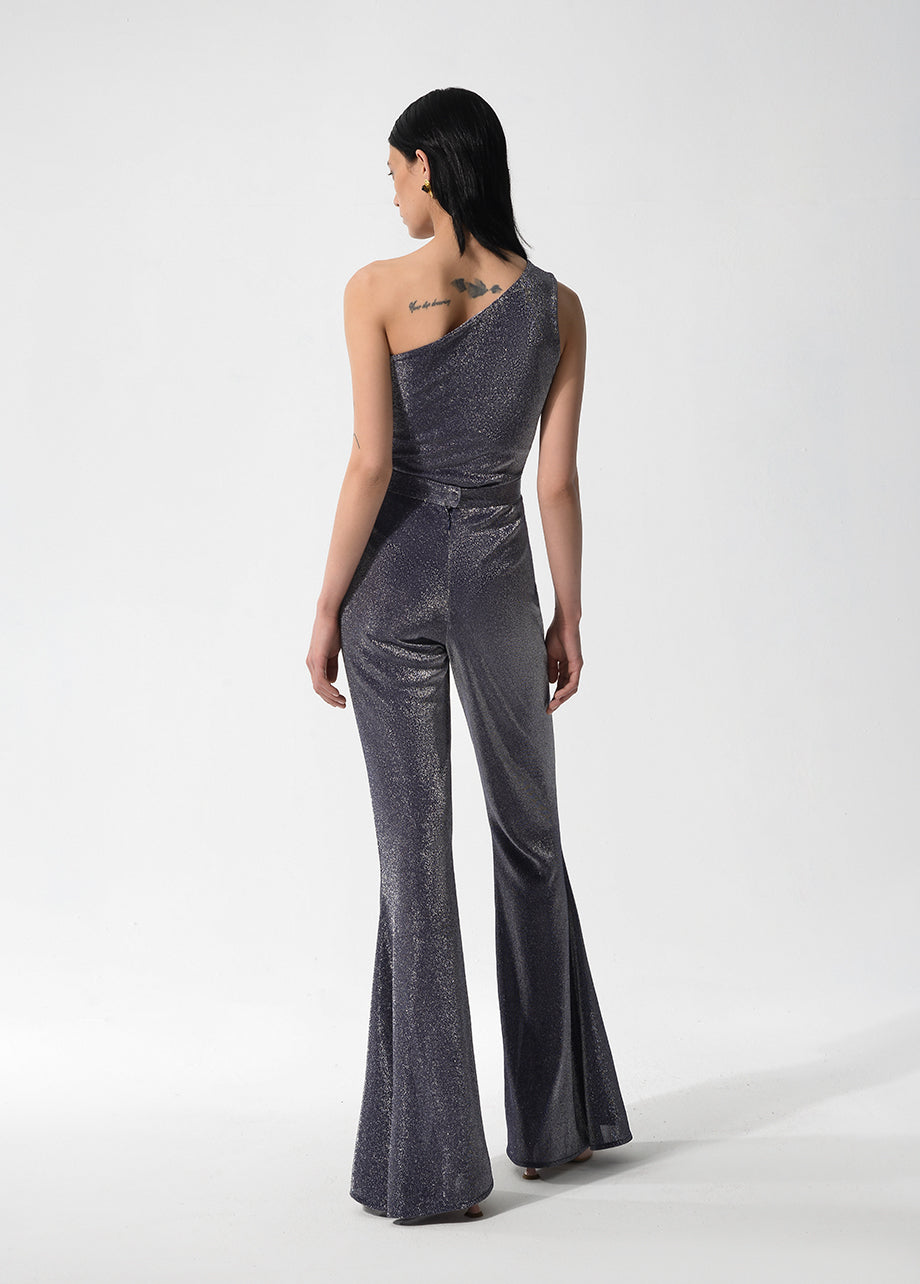 SPARKLY TOP WITH SINGLE SLEEVE