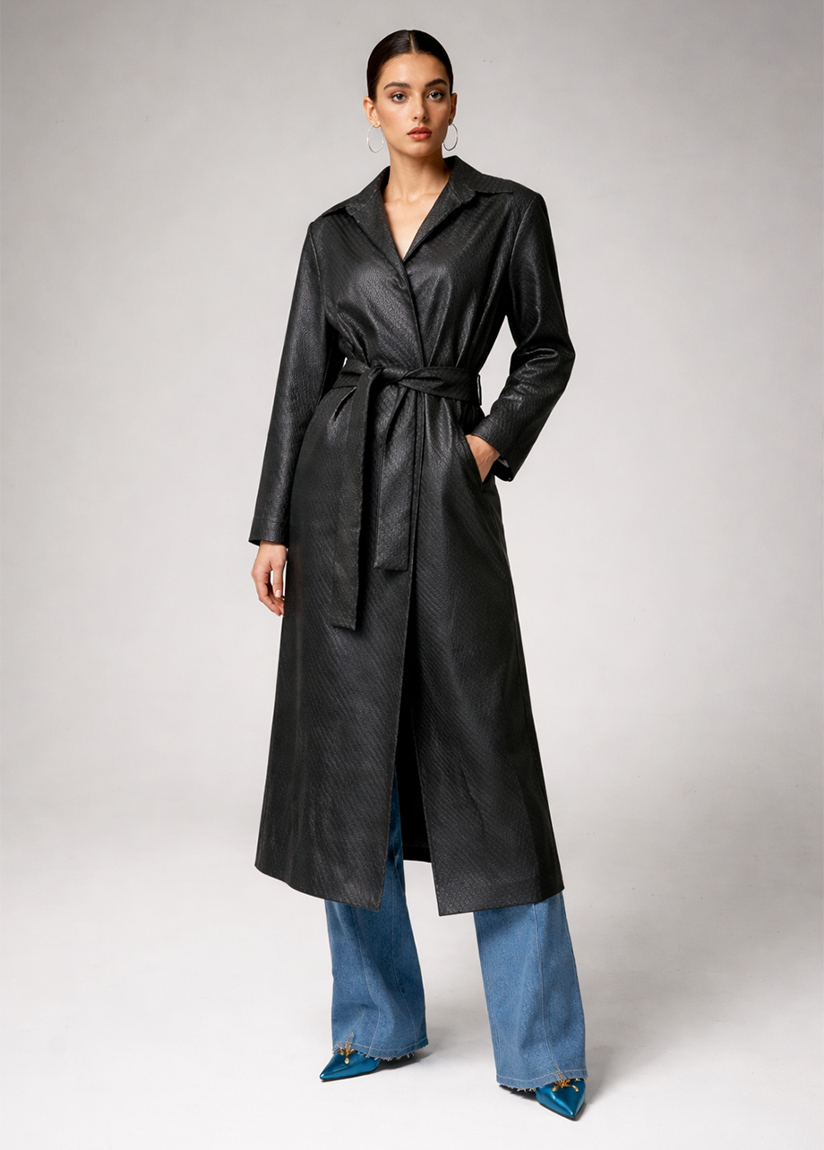 BLACK TEXTURE TRENCH