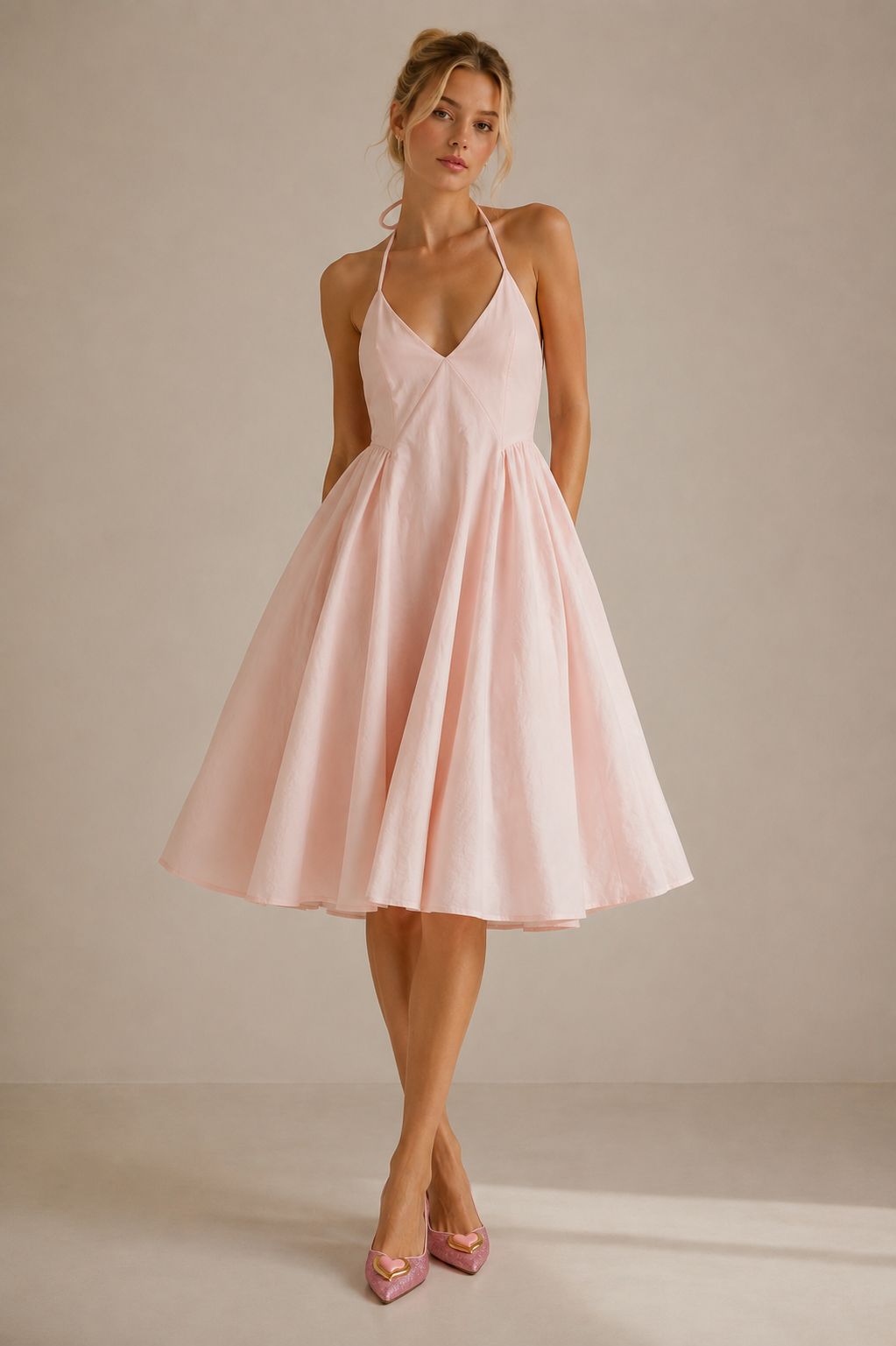 PEONY STRIPES DRESS