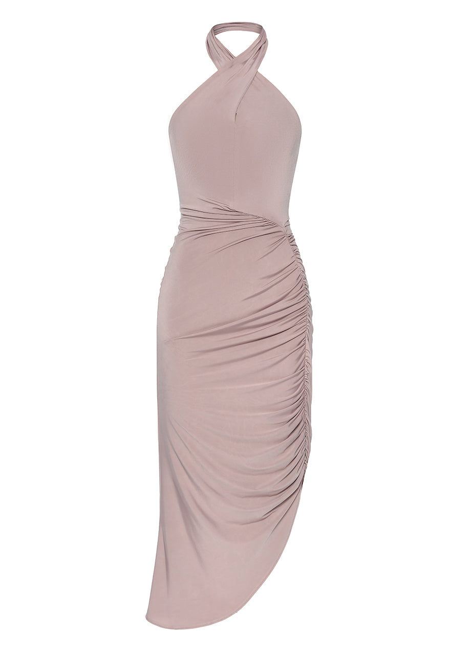 TWISTED NECK DRESS