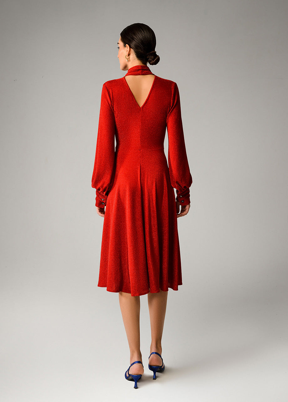RUBY DRESS WITH RIBBON