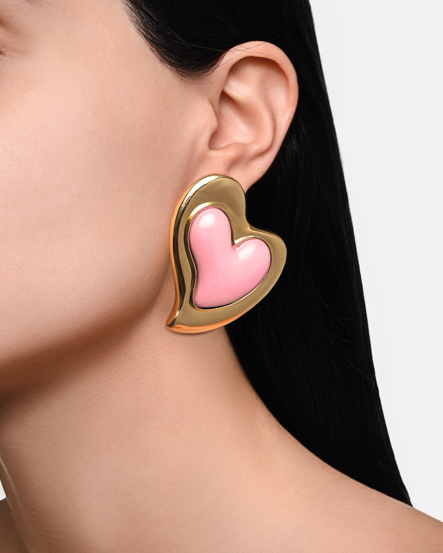 HEARTFELT PINK EARRINGS