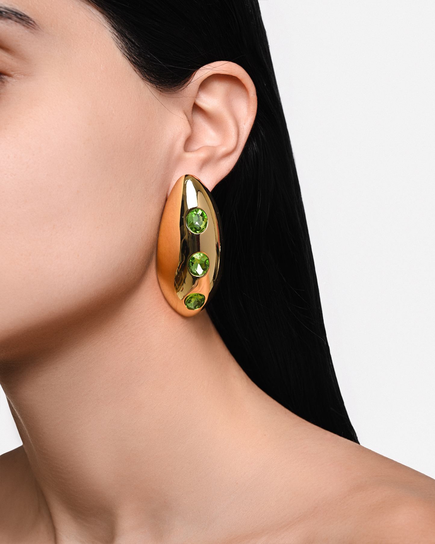 OCEAN EYES GREEN EARRINGS