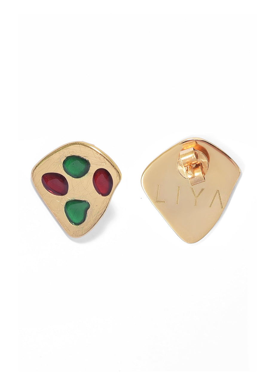 ENAMEL PEBBLES EARRINGS