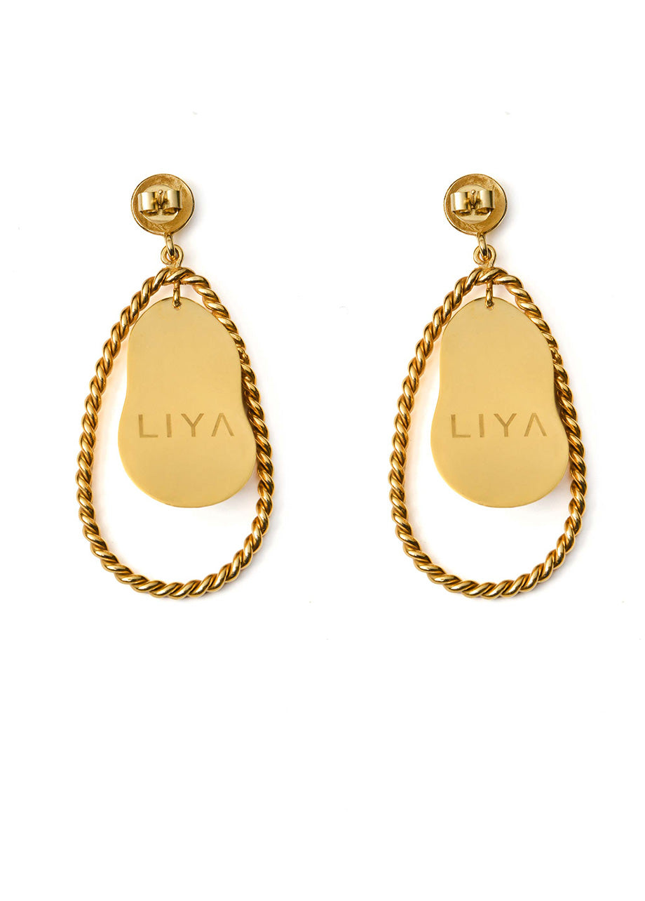 BRAIDED PEARL EARRINGS