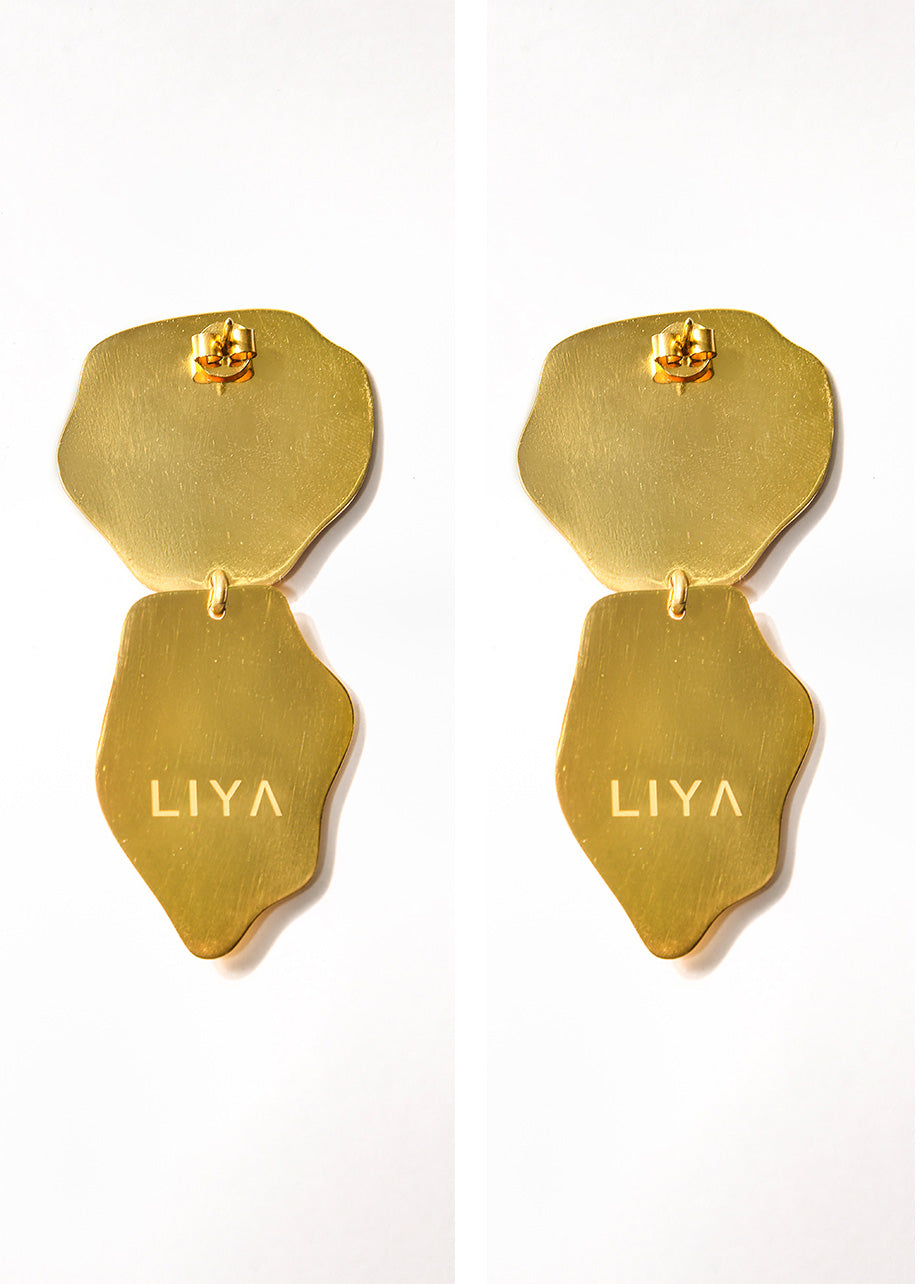 ENAMEL LOVE EARRINGS
