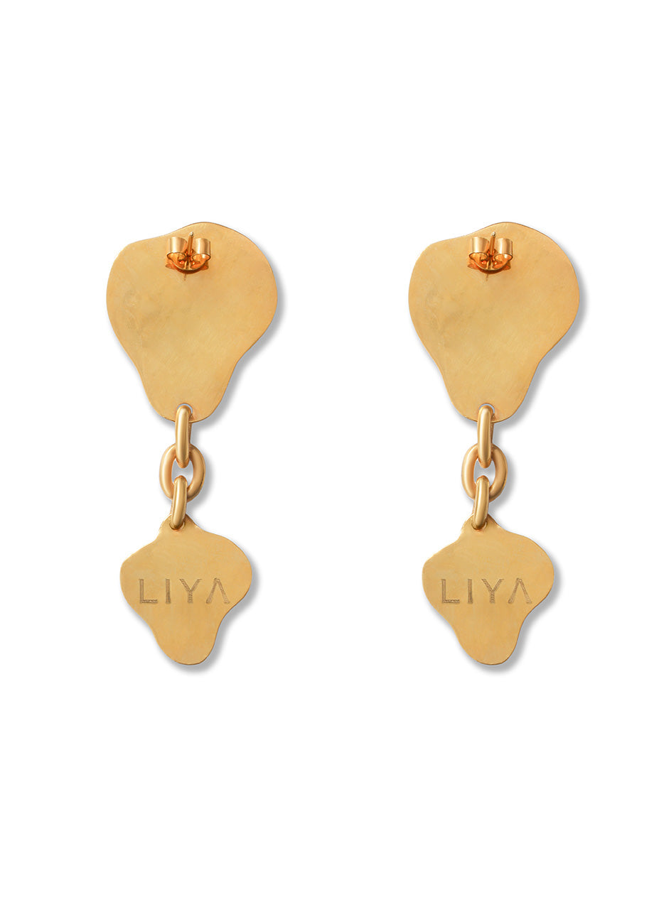 TIGER EYE DROP EARRINGS