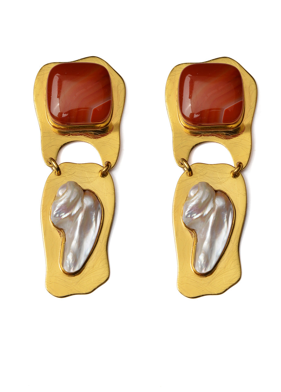 ORCHID PEARL EARRINGS