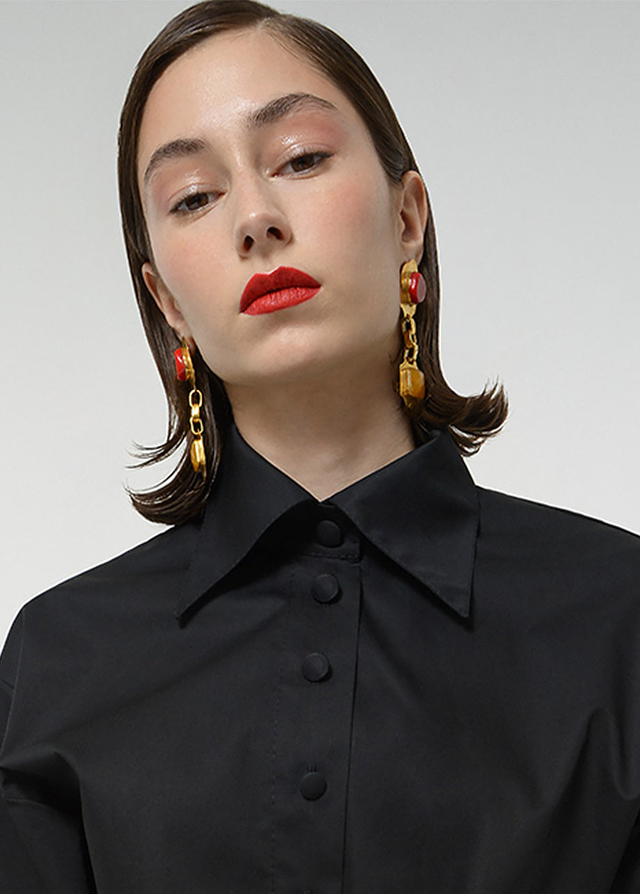 CARNELIAN AGATE DROP EARRINGS