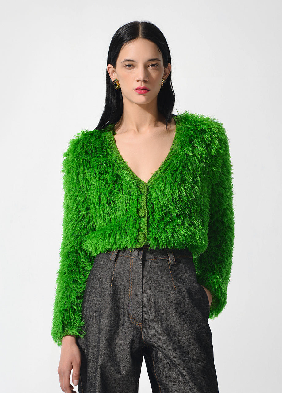 GREEN GRASS CARDIGAN