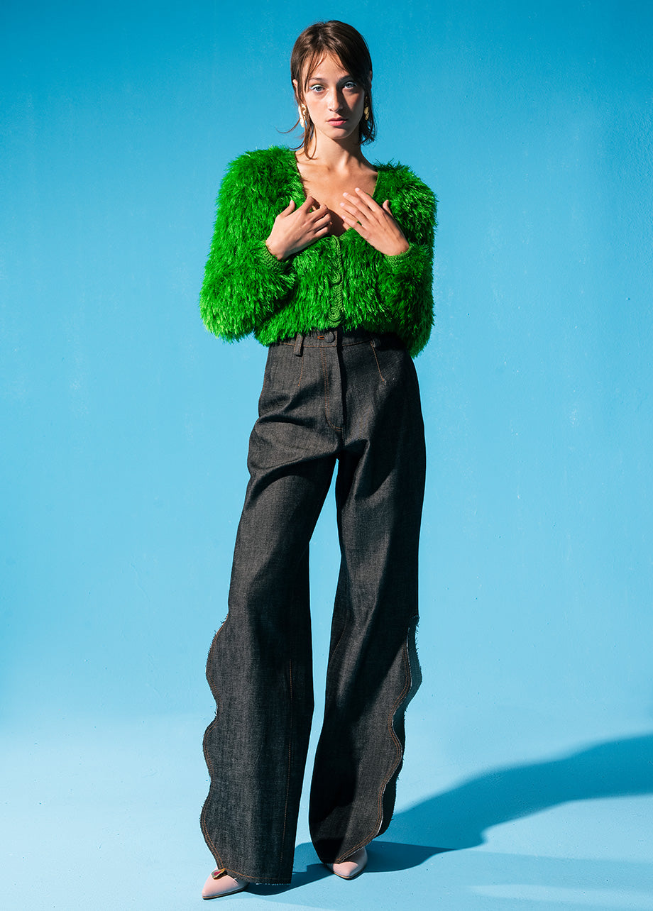 GREEN GRASS CARDIGAN