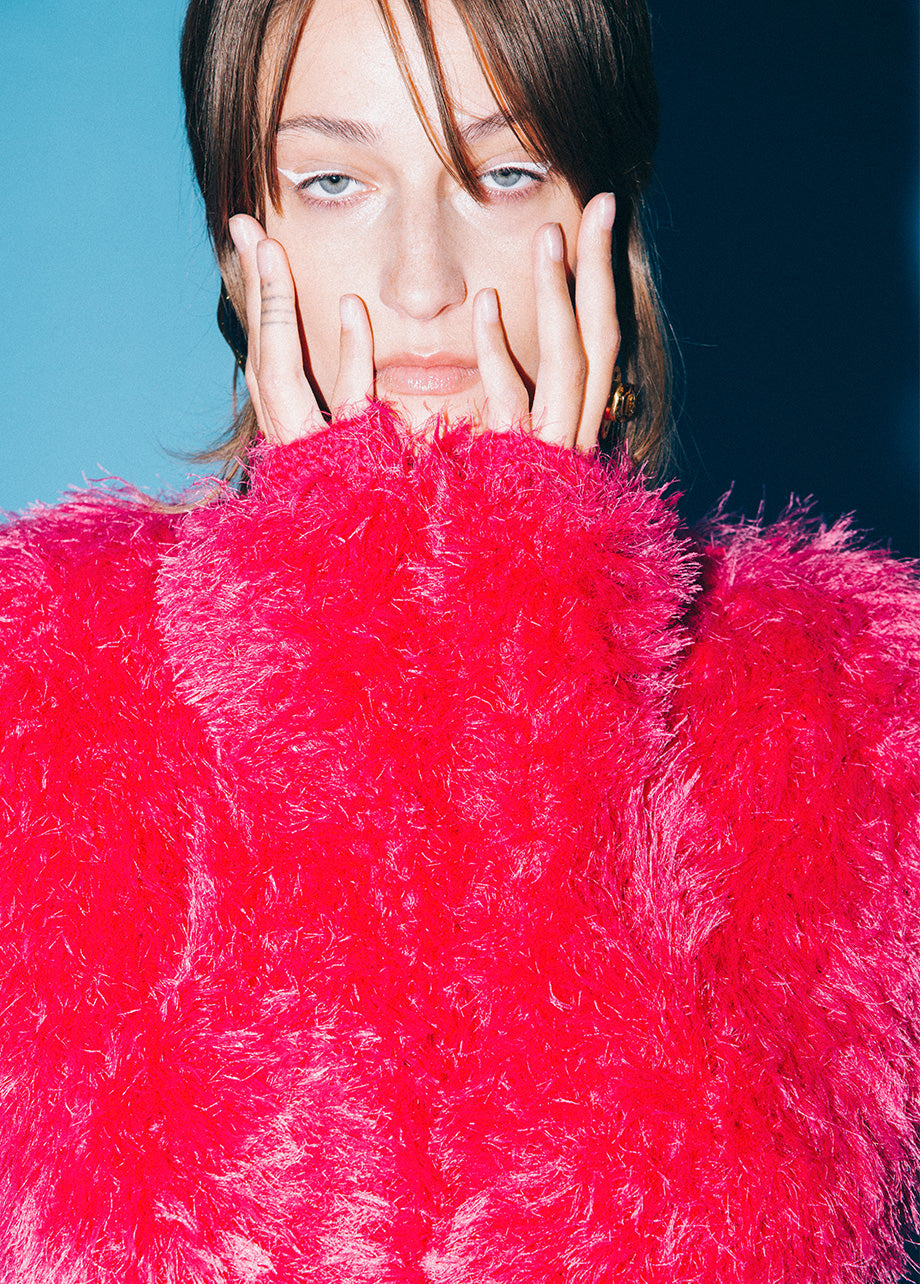 FUCHSIA POP CARDIGAN