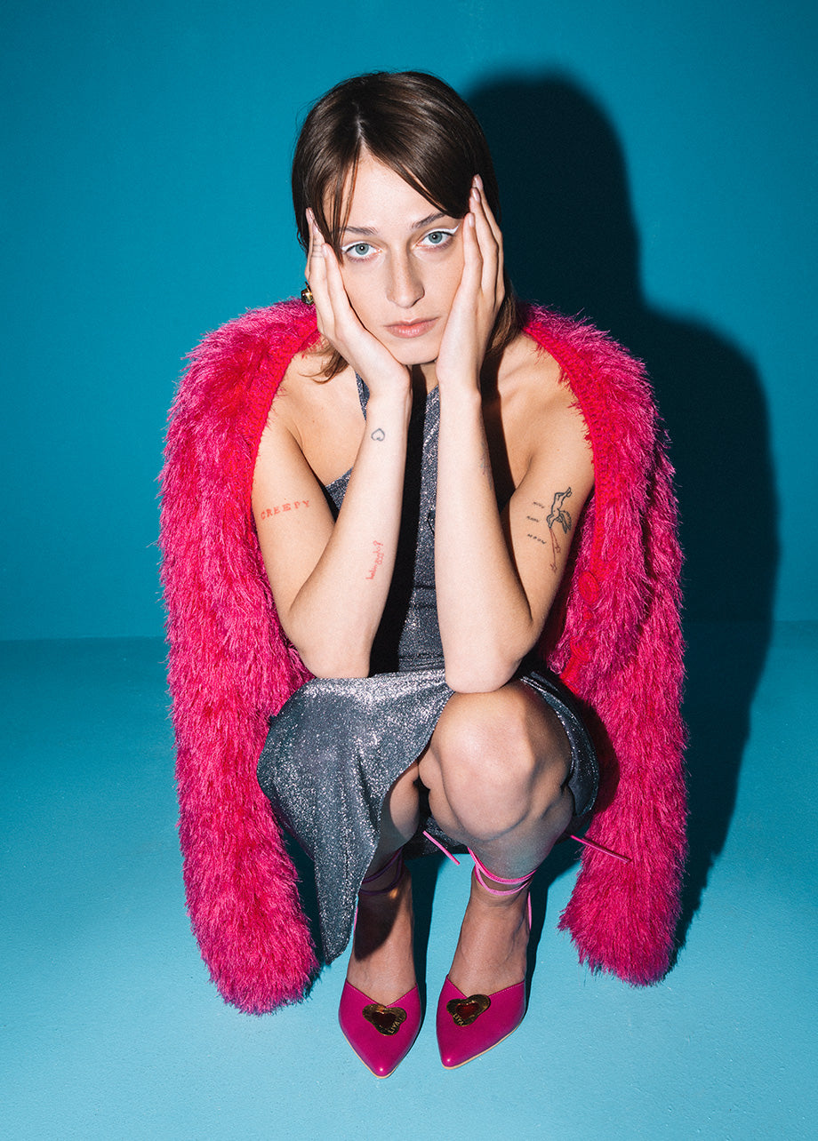 FUCHSIA POP CARDIGAN