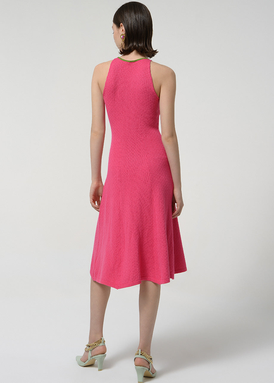 SILHOUETTE FUCHSIA DRESS