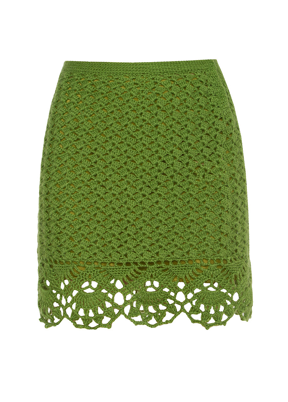 KNITTED PETALS SKIRT