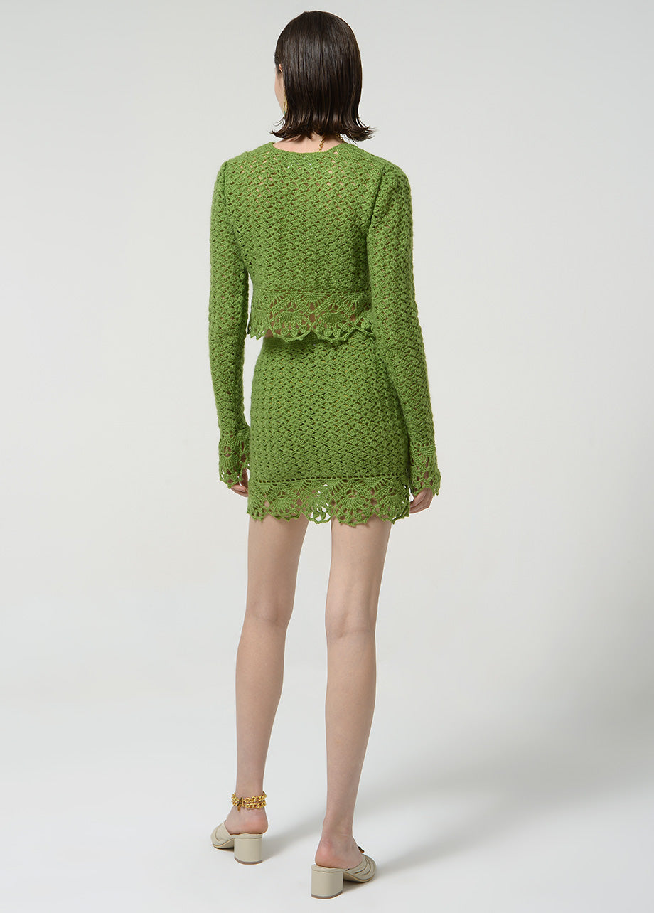 KNITTED PETALS SKIRT