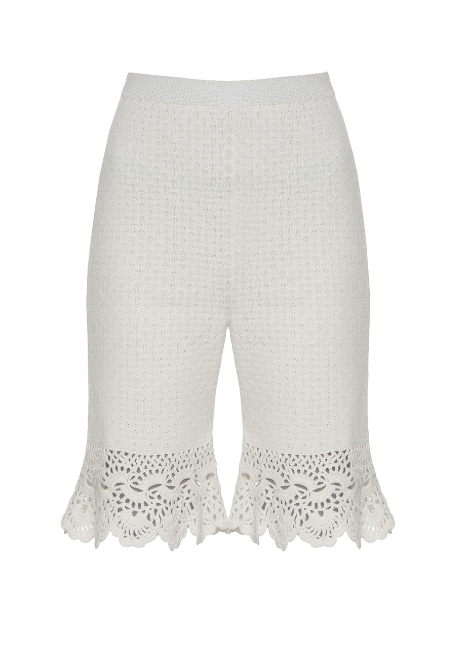 KNITTED PETALS SHORTS