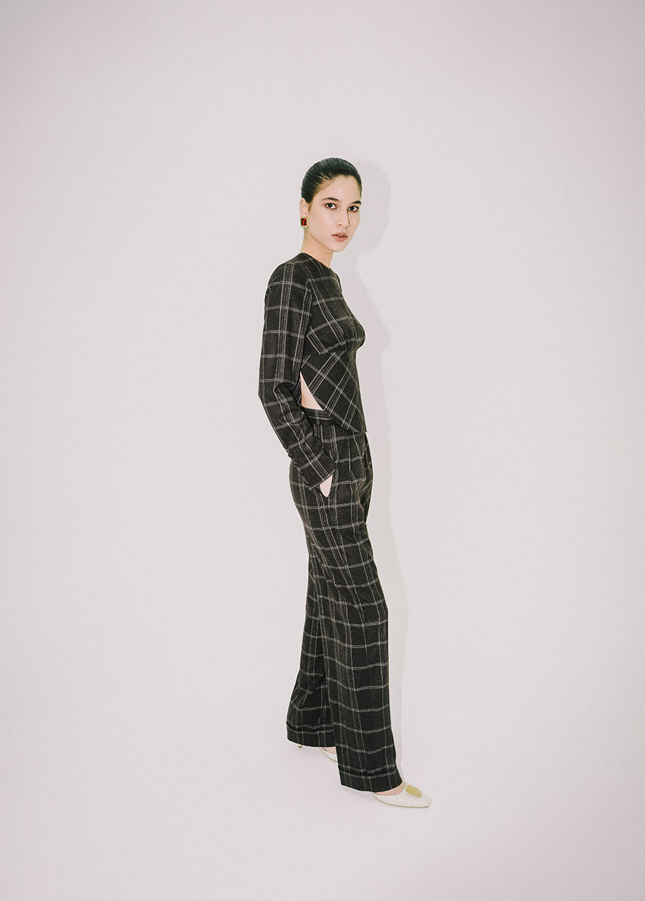 CHECKERED PANTS