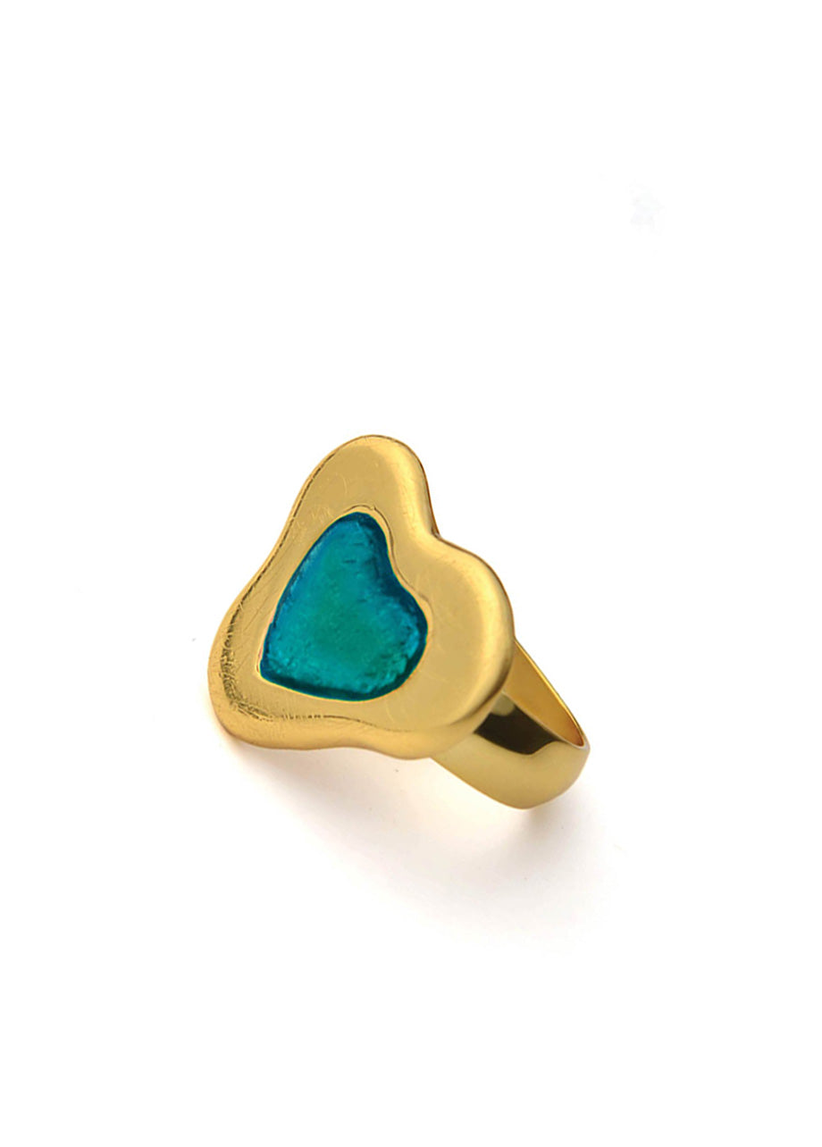 TURQUOISE LOVE RING