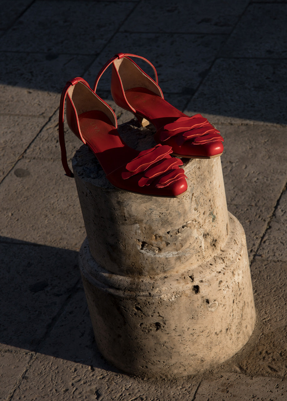 REDLIYA LEATHER SANDALS